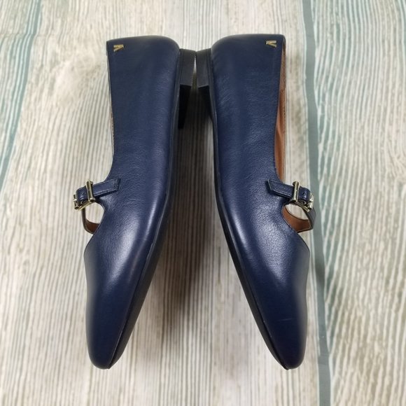 New VIONIC leather navy Mary Jane flats - Picture 4 of 8